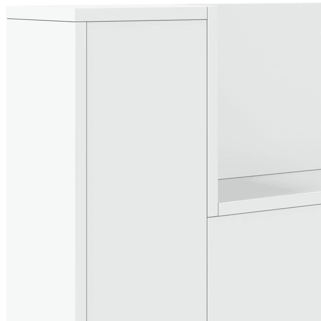 Testiera letto con mobile e LED Bianco 180 x 16,5 x 103,5 cm 8006544