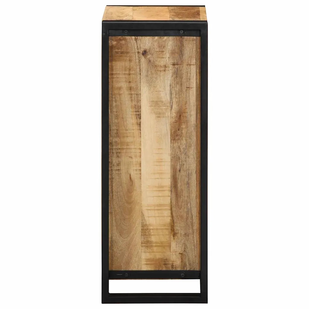 Comodino | Armadio da Notte | Mobiletto da notte Marrone Legno massello di mango