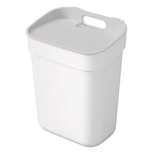 Curver 252106 Ready To Collect Pattumiera per Raccolta Differenziata 10 L Impilabile con Staffa a Parete colore Bianco