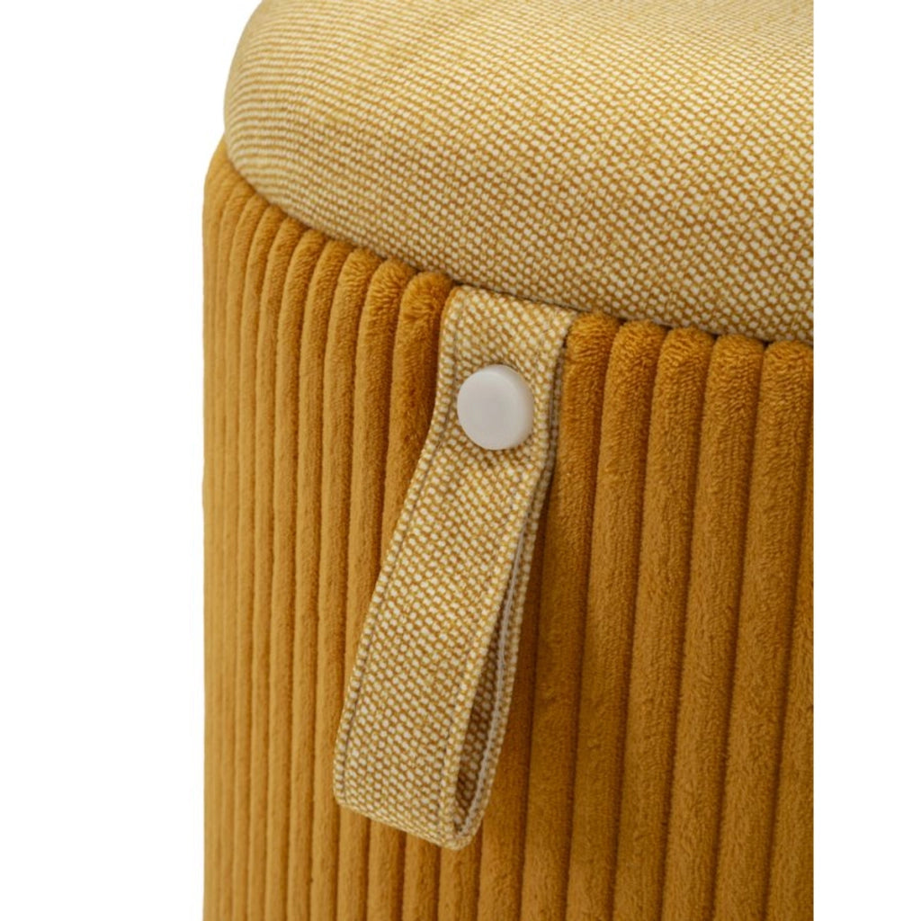 Pouf VKH718, Giallo, MDF, 38x38x38 cm