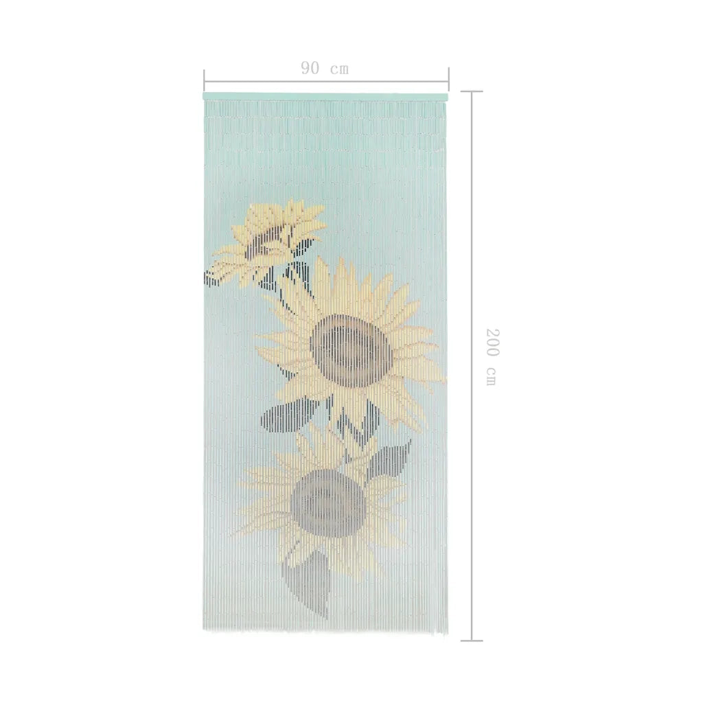 Tenda Antimosche per Porte in Bambù 90x200 cm 45737