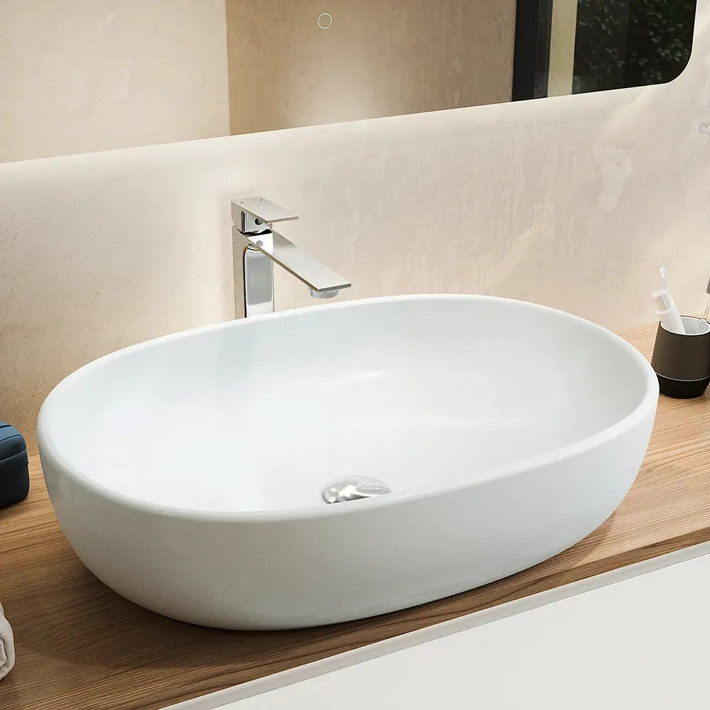 Miscelatore lavabo alto senza scarico slim cromato | Ingrid
