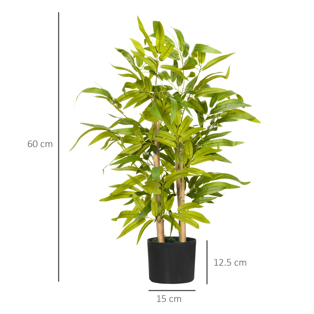 Pianta di Bamb¨´ Artificiale ¨C Xylo ¨C 60 cm Verde con Vaso in Cemento