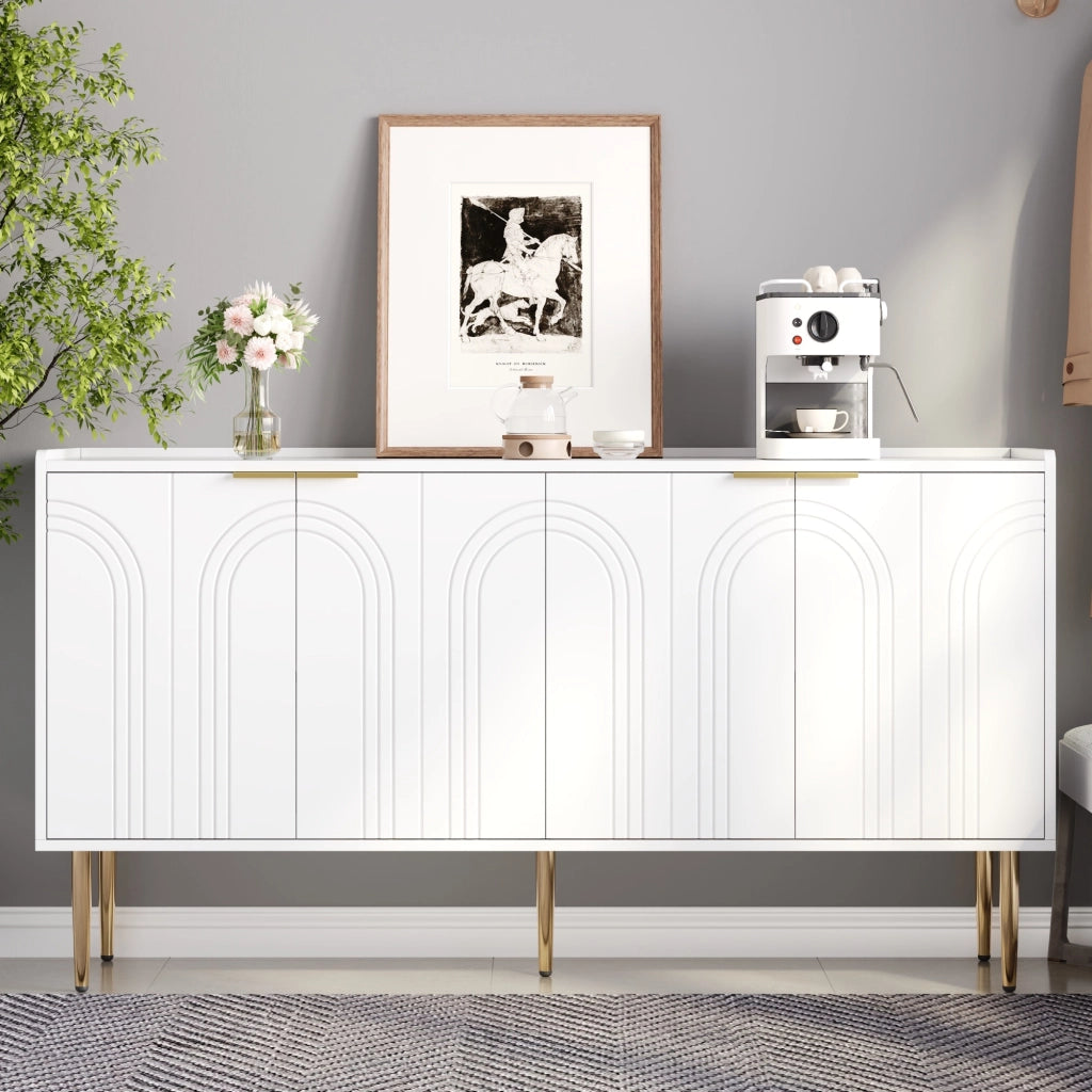 Anrichte moderna e semplice - Zephmum - 140x38x75 cm - Stoccaggio
