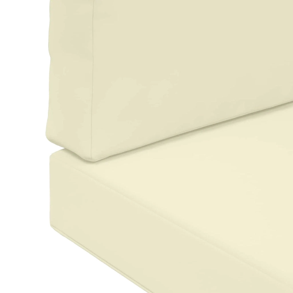 Cuscino per divano da esterno 2 pcs Crema Poliestere 900831