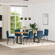 Sedie da Pranzo 6 pz Blu in Velluto 3315689