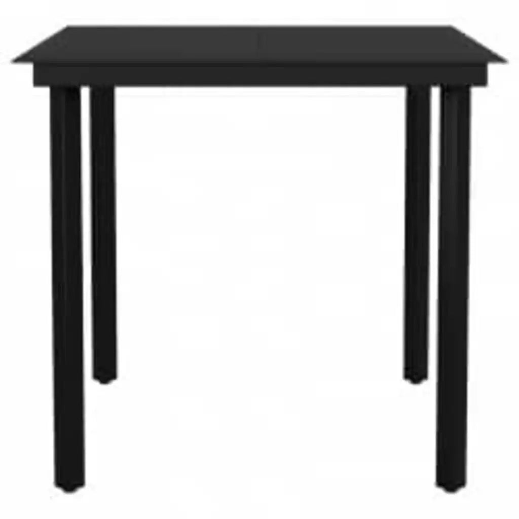 Set da Pranzo da Giardino 3 pz con Cuscini Polyrattan Vetro 3334597