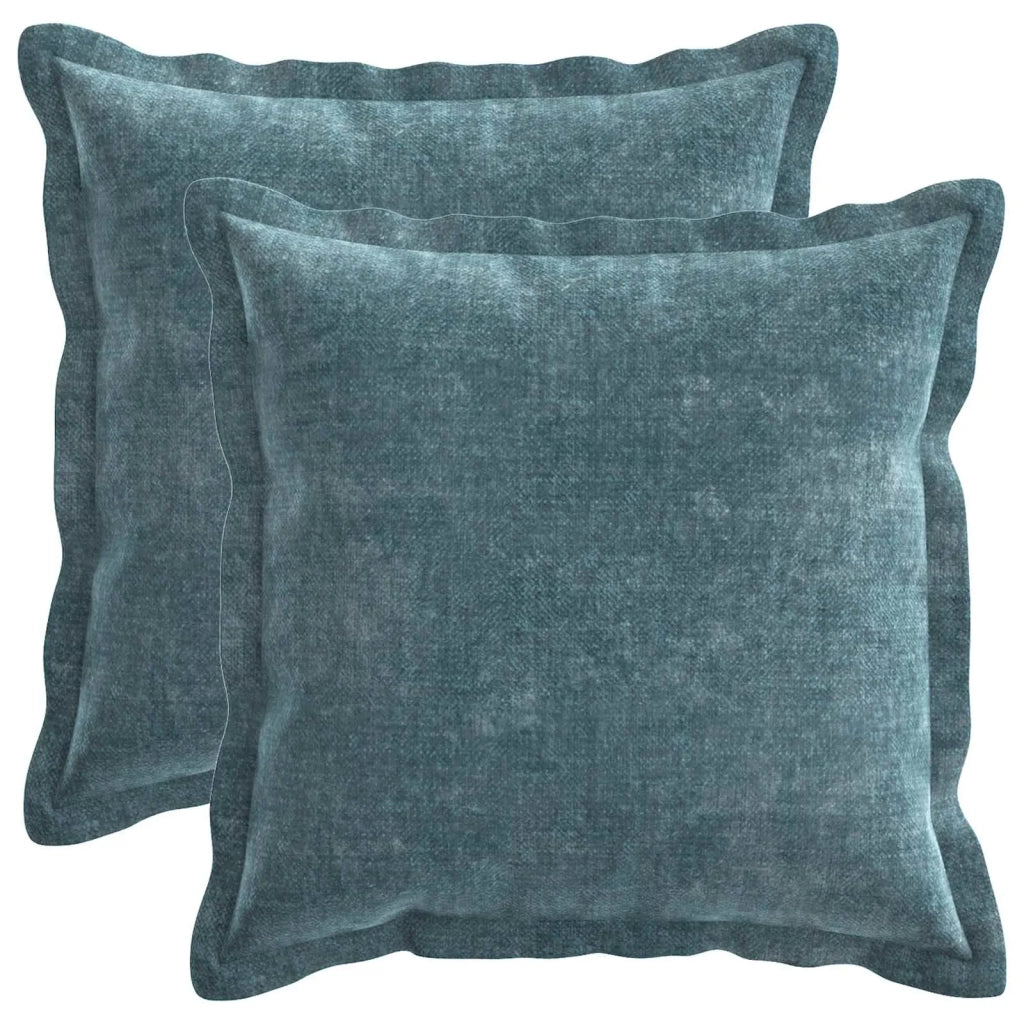 Federa 2 pz HOUTEN Blu 40 x 40 cm Tessuto Chenille 916855