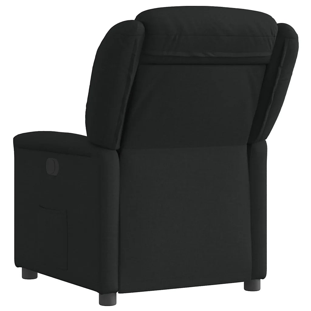 Poltrona Reclinabile in Tessuto Nero 4015598