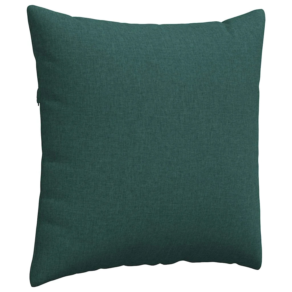 Cuscini da Divano 2 pz-Set di 2 Cuscini per Sofa Verde Scuro 60 x 60 cm Tessuto