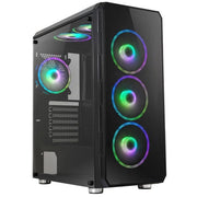 Tecno pc case gaming argb laterale trasparente nero tc-game 13 - 01.110