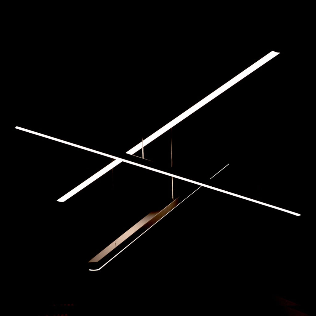 Lampada a sospensione LED Trio 36W 3 barre nere Maxlight