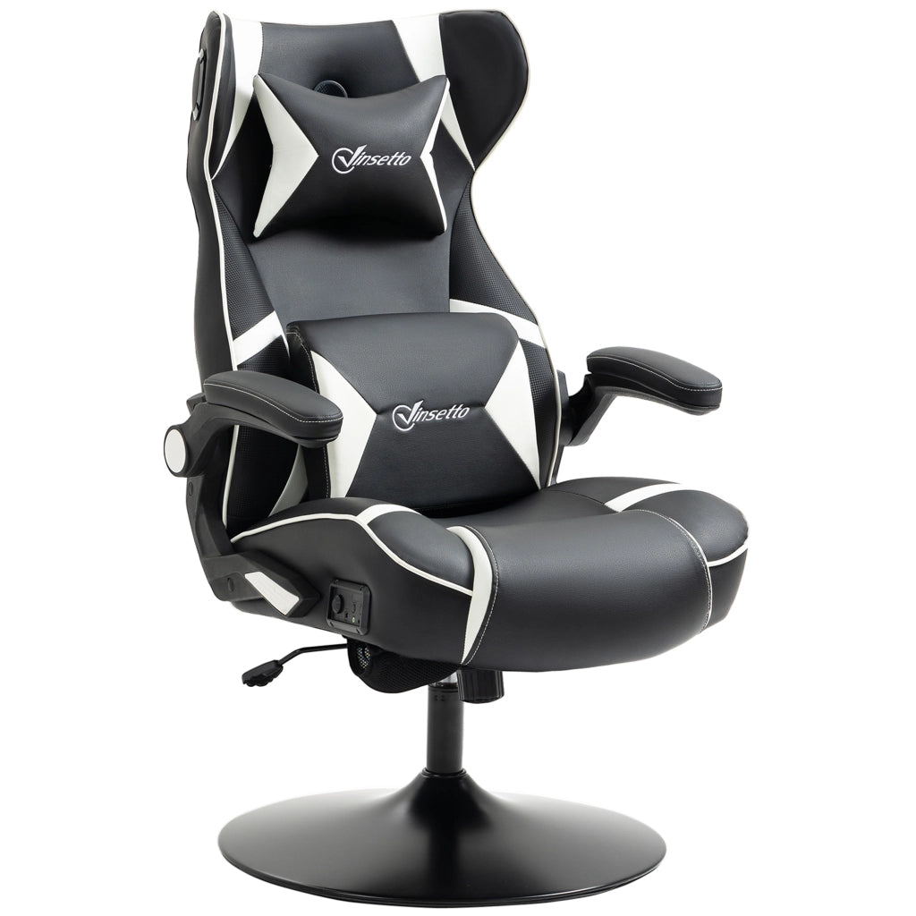 Poltrona da gaming ¨C Minimal ¨C nero e bianco 69x73x118cm