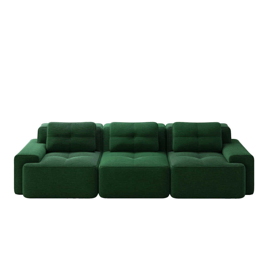 Cloud Modulsofa - Zephmum - 3-Sitzer, Gr¨¹n, Montagefrei