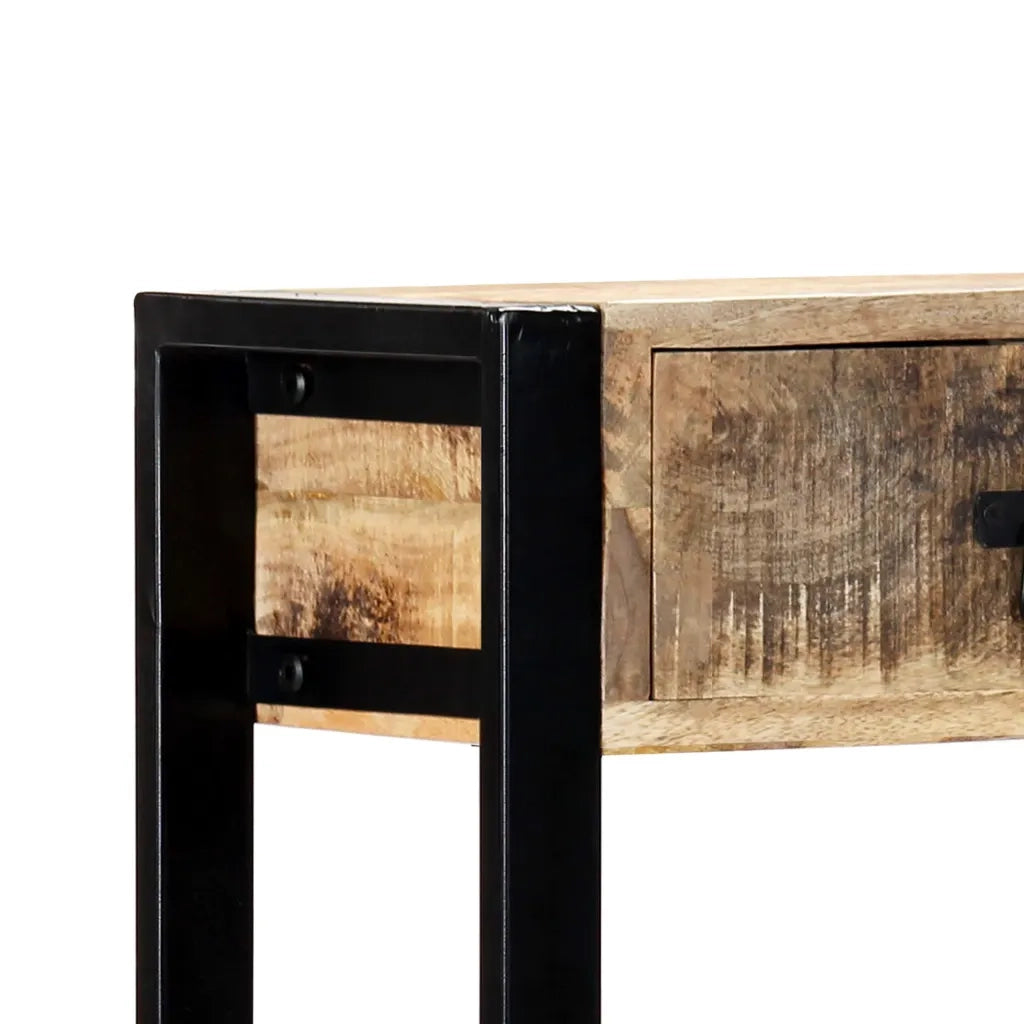 Tavolo Consolle | Tavolo d'Ingresso 90x30x75 cm in Legno Massello di Mango