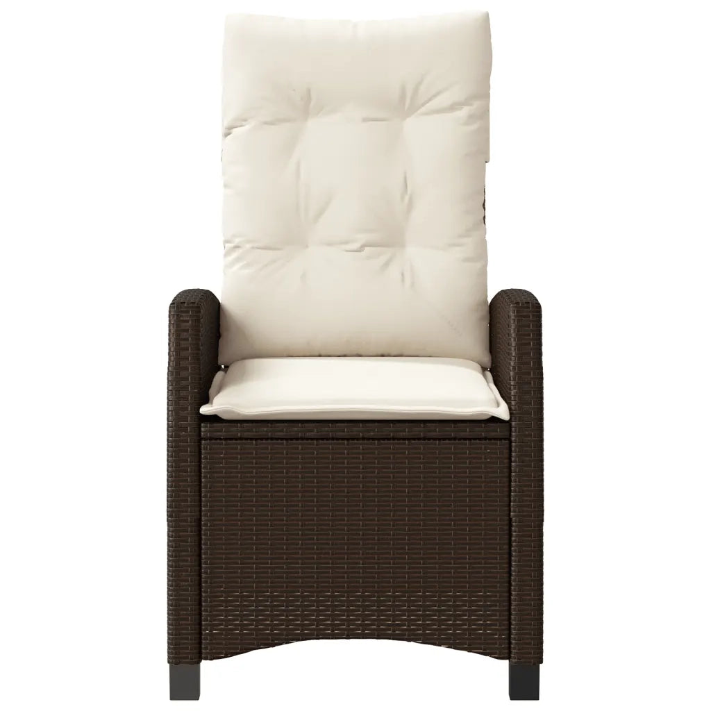 Set Bistrò 3 pz con Cuscini Marrone in Polyrattan 365226