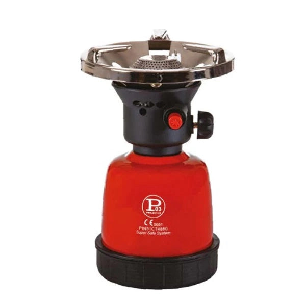 Fornello a Gas con Cartuccia da Viaggio Campeggio Piezo Elettrico Cook
