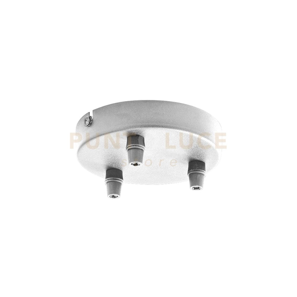 GSOB34- ROSONE 3 FORI NICKEL IN METALLO PIU' ACCESSORI INCLUSI D.12CM