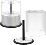 Organizzatore di CD in plastica trasparente - Capacità 100 CD - Contenitore di archiviazione - Sostituto di CD - Design semplice