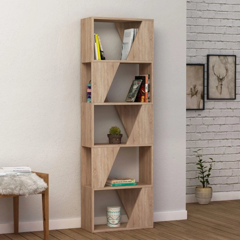 Libreria Frame rovere 5 ripiani L54×P24×H168 cm