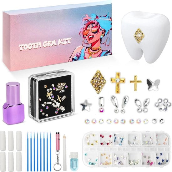 Kit per Gemme per Denti con Strumenti per Incisione e Verniciatura