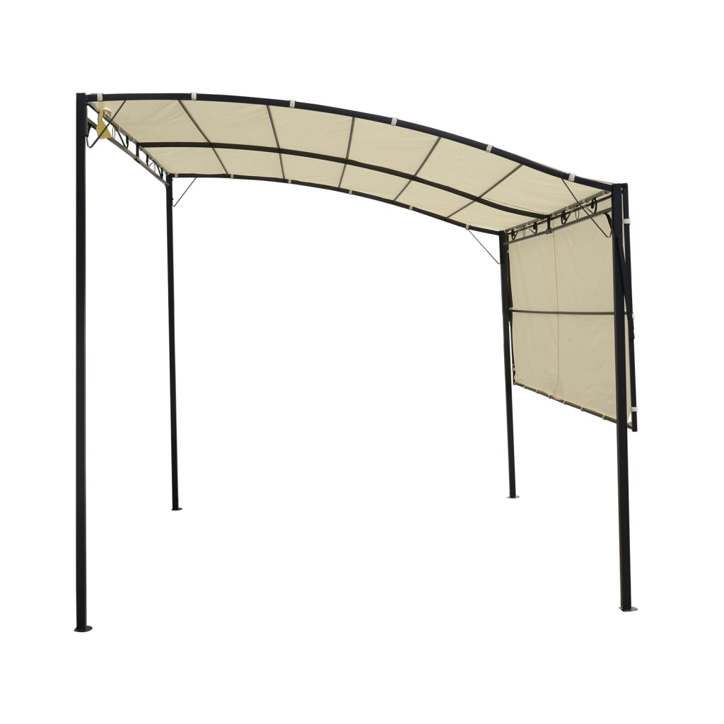 Gazebo con tetto apribile 3x2.5m ¨C Minimal ¨C crema