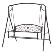 Altalena da Giardino ¨C zephmum ¨C Vintage in Effetto Ottone 167x123x175 cm