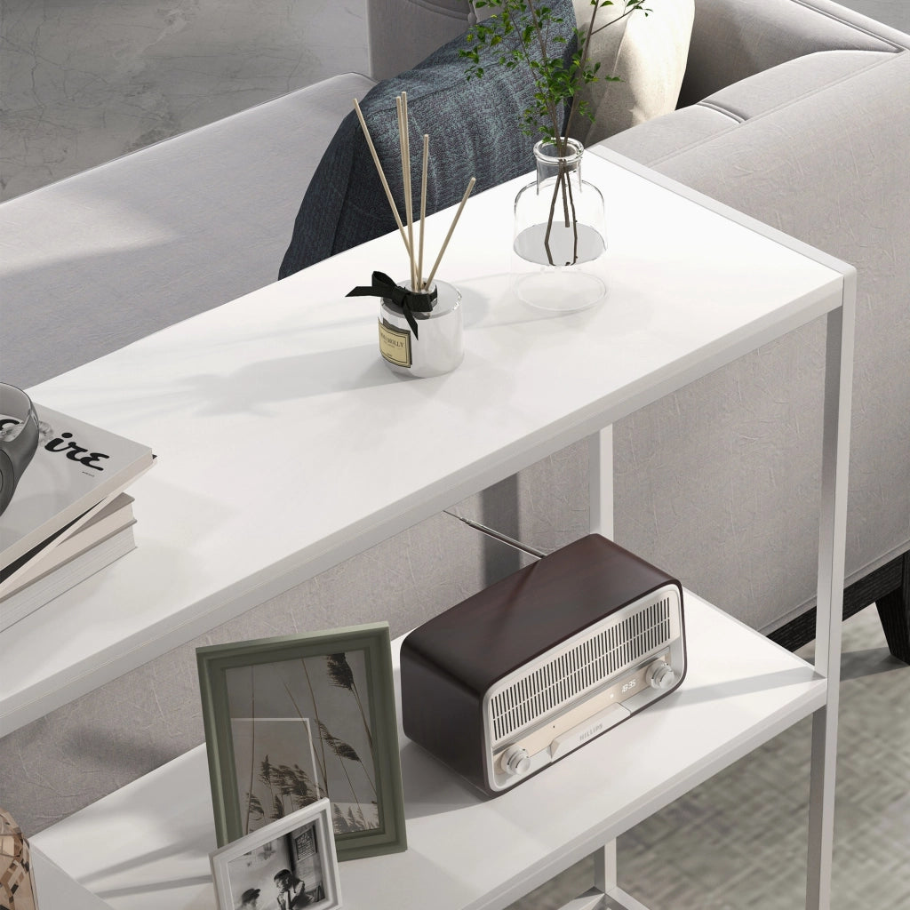 Tavolo console ¨C Minimal ¨C bianco 100x30x87