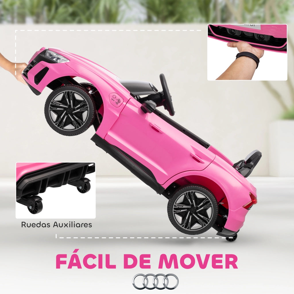 Auto Elettrica per Bambini Audi RS e-tron GT ¨C zephmum ¨C 103x58x41 cm Rosa