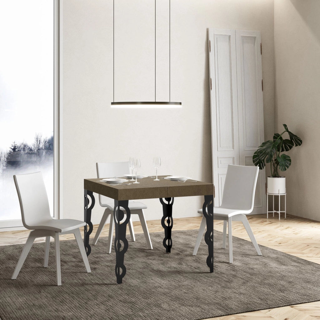 Tavolo Allungabile 90-246x90x77 cm Karamay Tortora