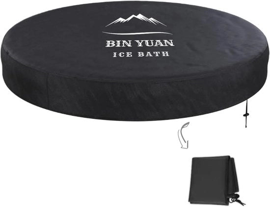 Copertura per doccia pieghevole per adulti - Portatile e circolare (Φ80 cm, nero)