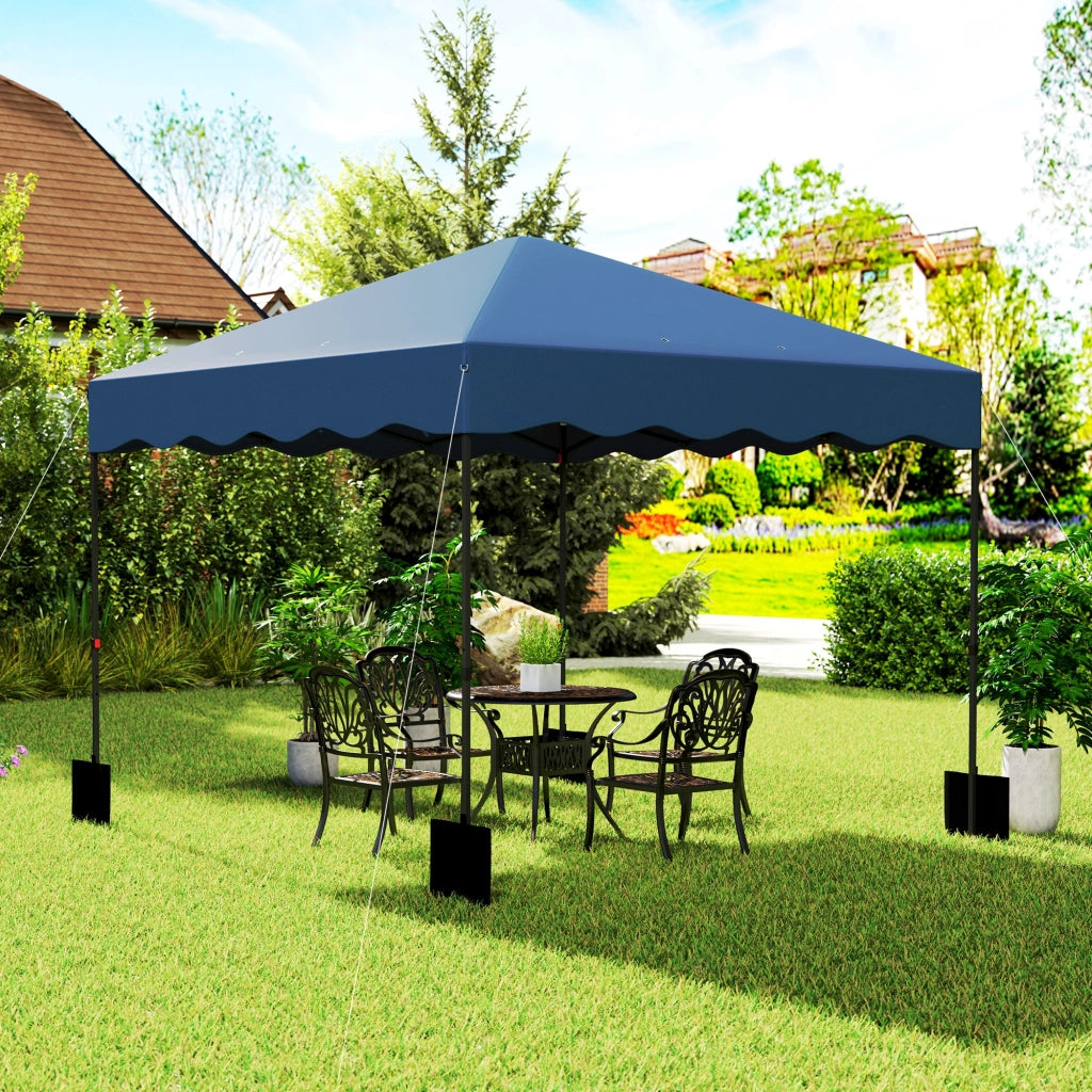 Tenda da Giardino Pieghevole ¨C Minimal ¨C Blu Scuro 3x3m