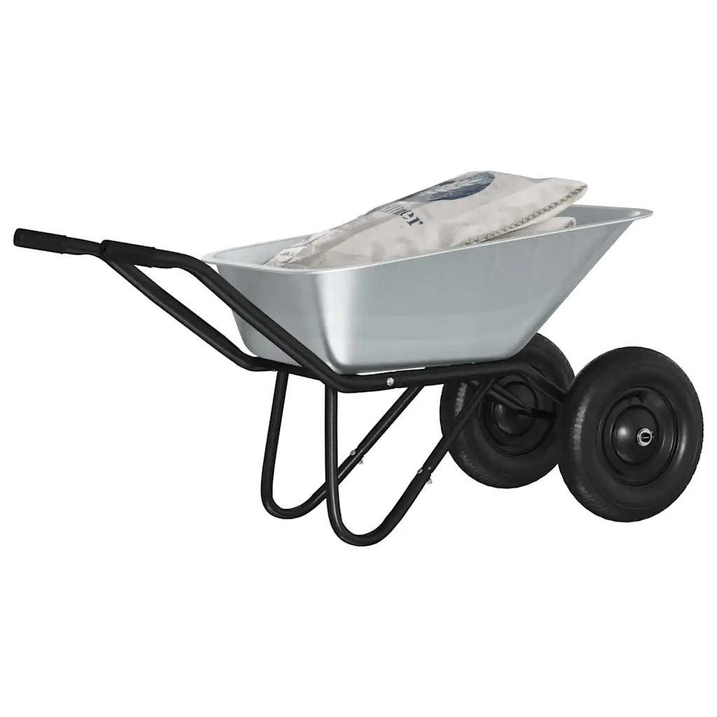 Carriole Argento e Nero 137 x 60 x 65,5 cm Acciaio 42007972