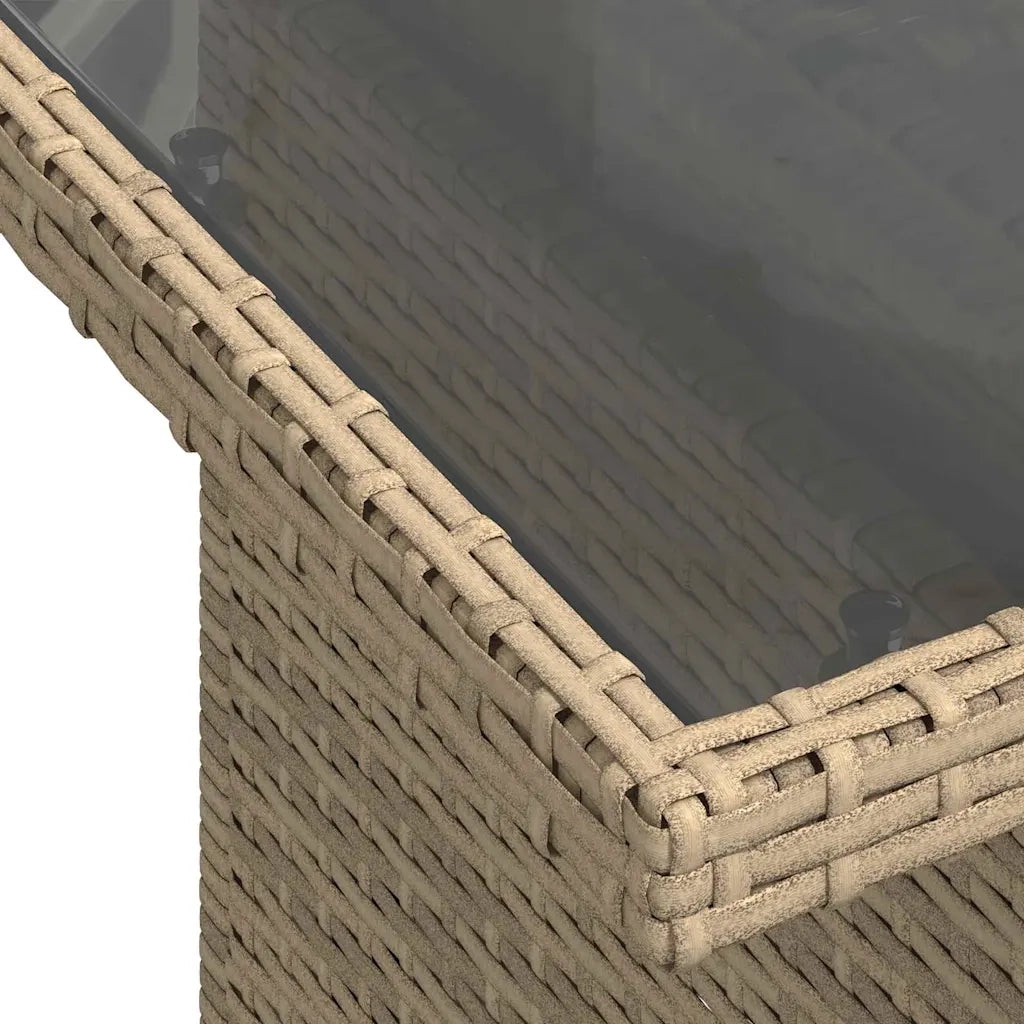 Set Divano da Giardino con cuscino 9 pcs Beige polyrattan 3348246