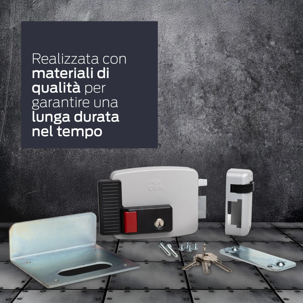 Serratura Elettrica da Applicare per Cisa Ferro Art 11731 N7 e 60 Dx