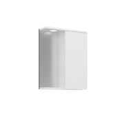 Mobile da bagno con specchio "Purus 55" - 56 x 18 x 68 cm - Bianco