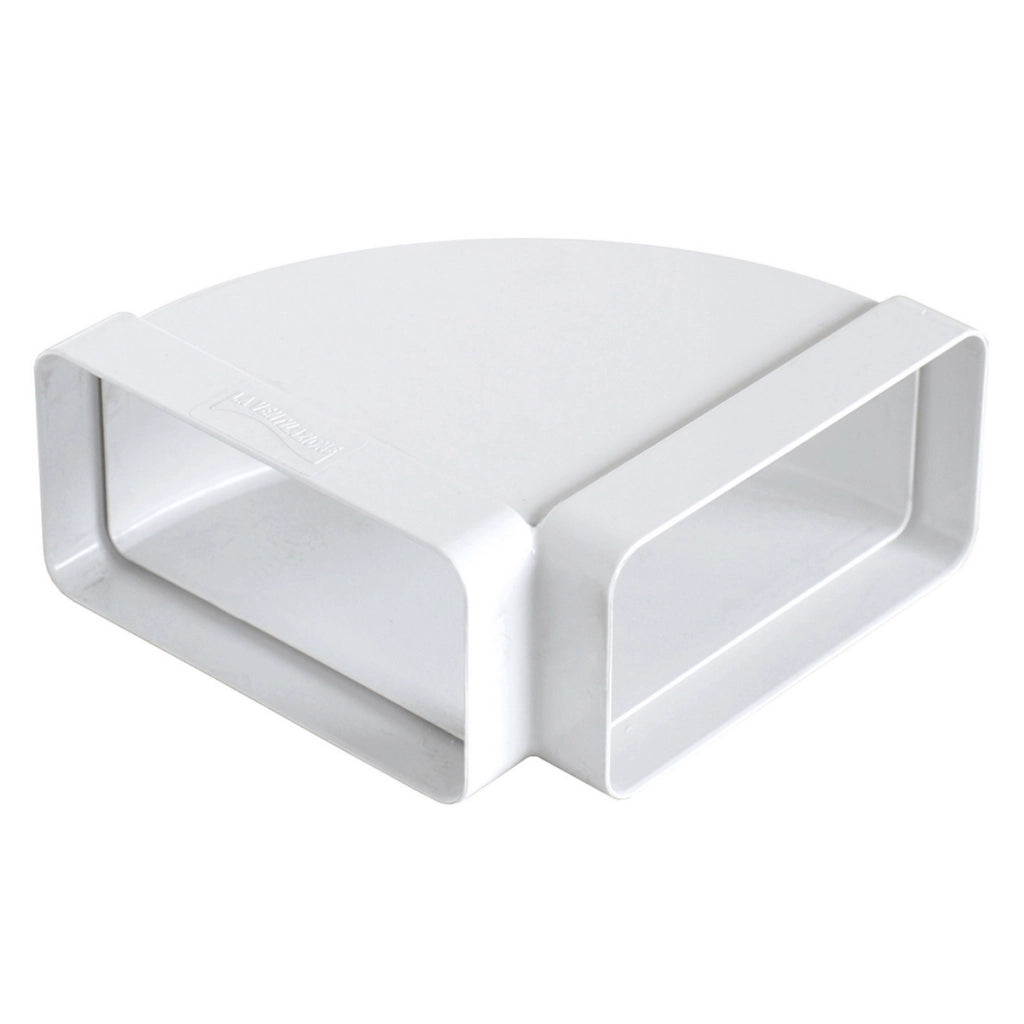 CURVA ORIZZONTALE FF IN ABS PER TUBO RETTANGOLARE- mm 220x90- FIRST- pezzi 1