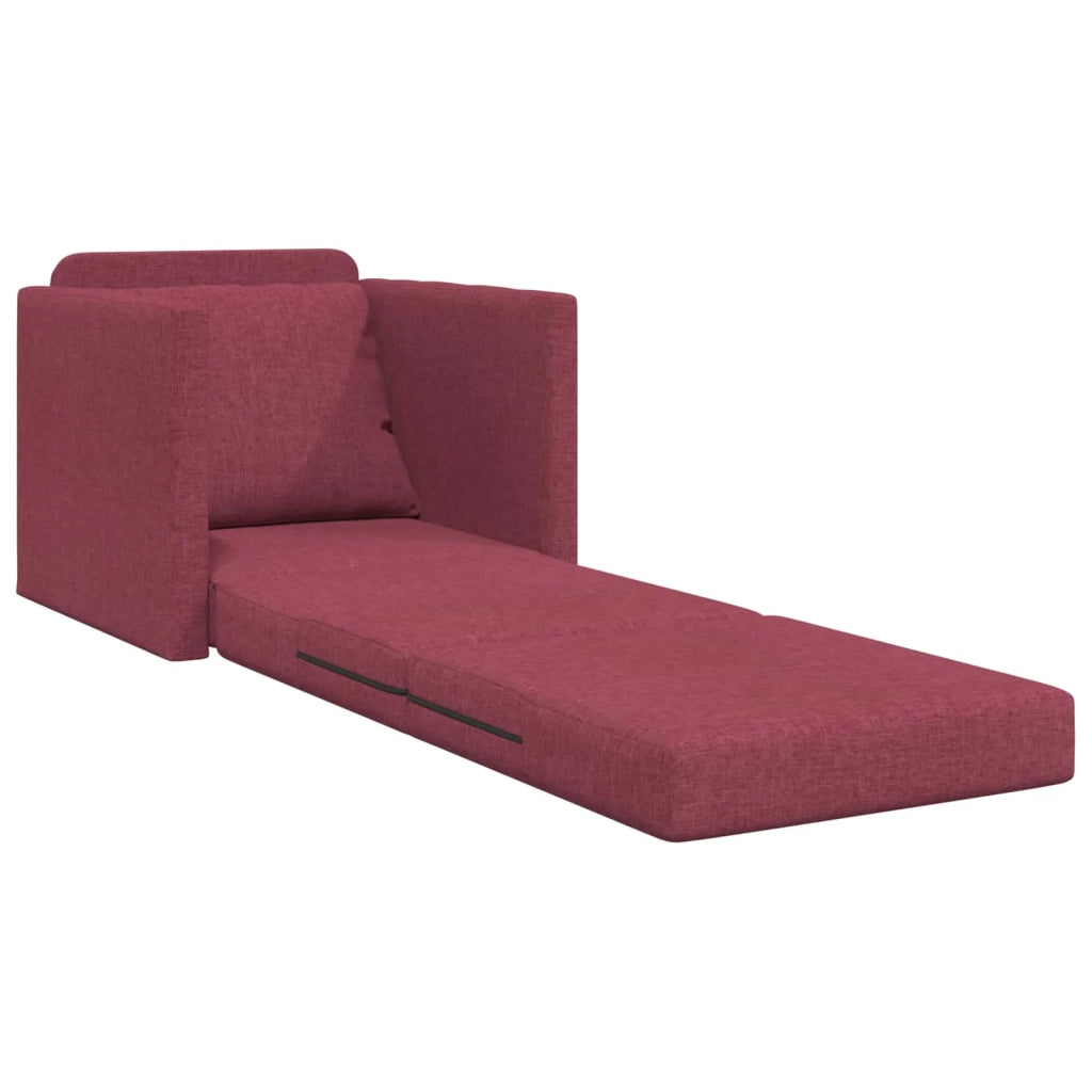 Divano letto Rosso Vino 74 x 77 x 81 cm Tessuto 4106624