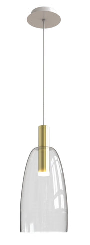 Lampada a sospensione Candellux Modena LED 5W oro Ø14,5