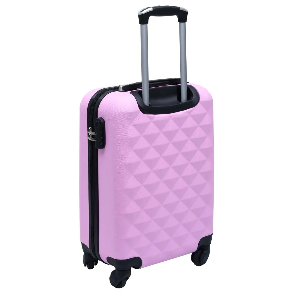 Trolley a Custodia Rigida Rosa ABS 92419