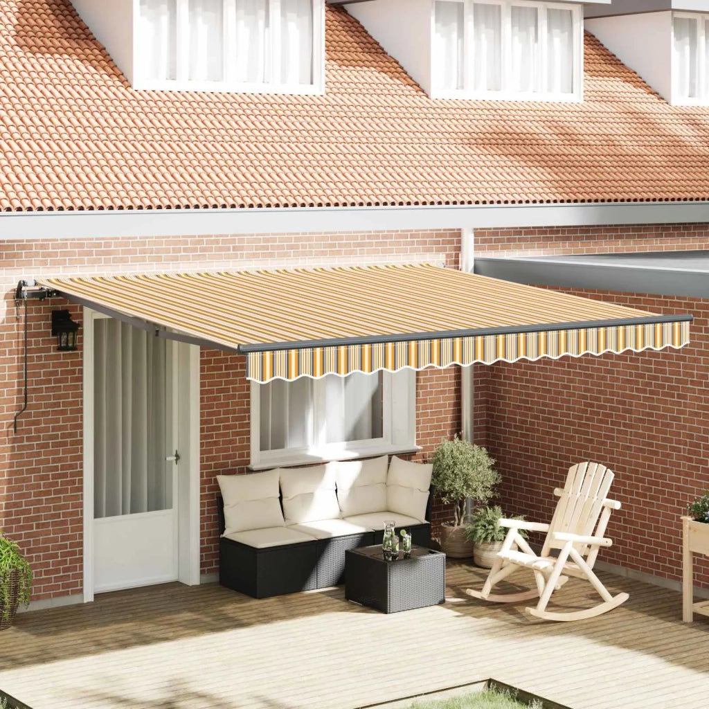 Tenda Retrattile Multicolore 400 × 300 cm Tessuto e Alluminio 3330581