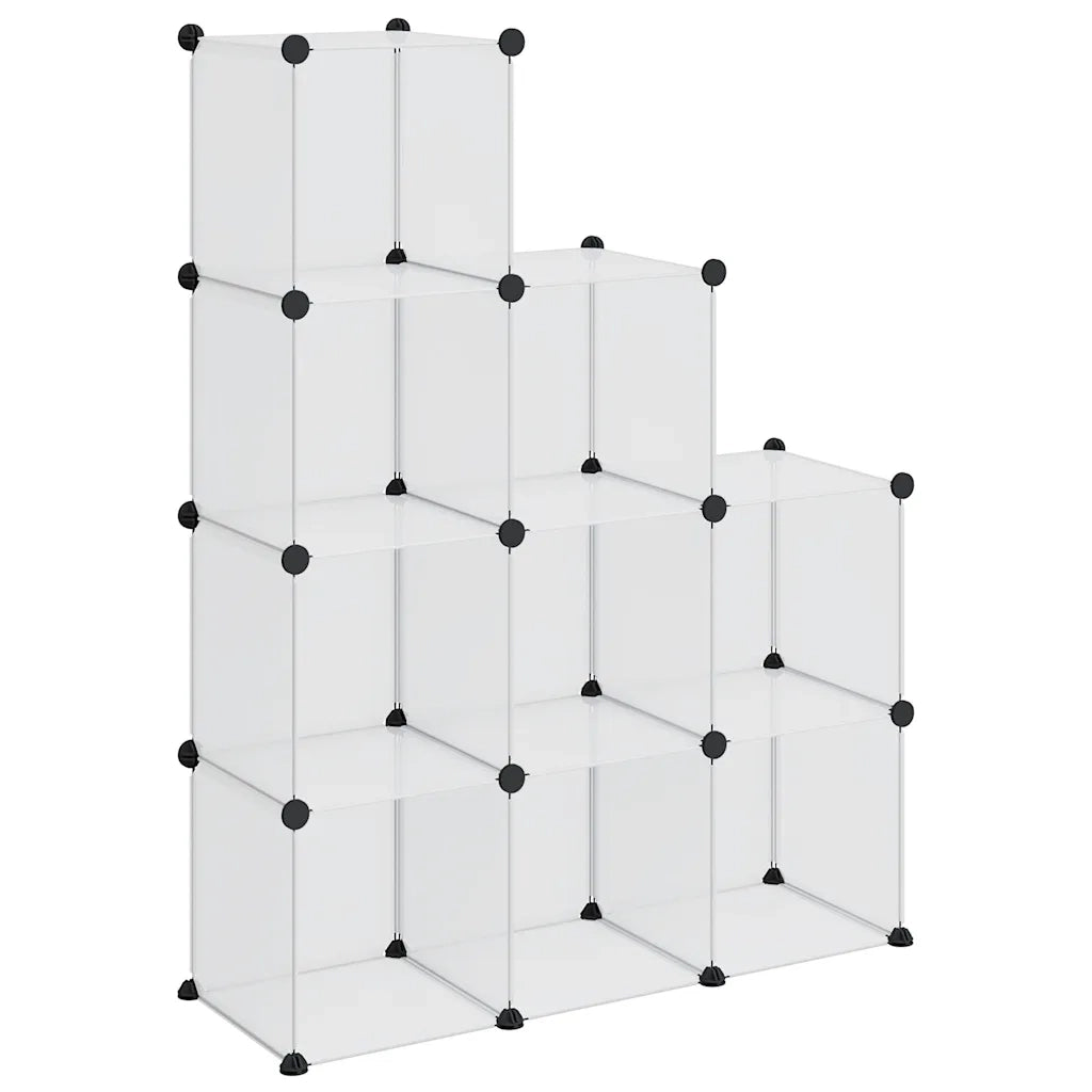 Organizzatore Portaoggetti con 9 Cubi Trasparenti in PP CFW7808895