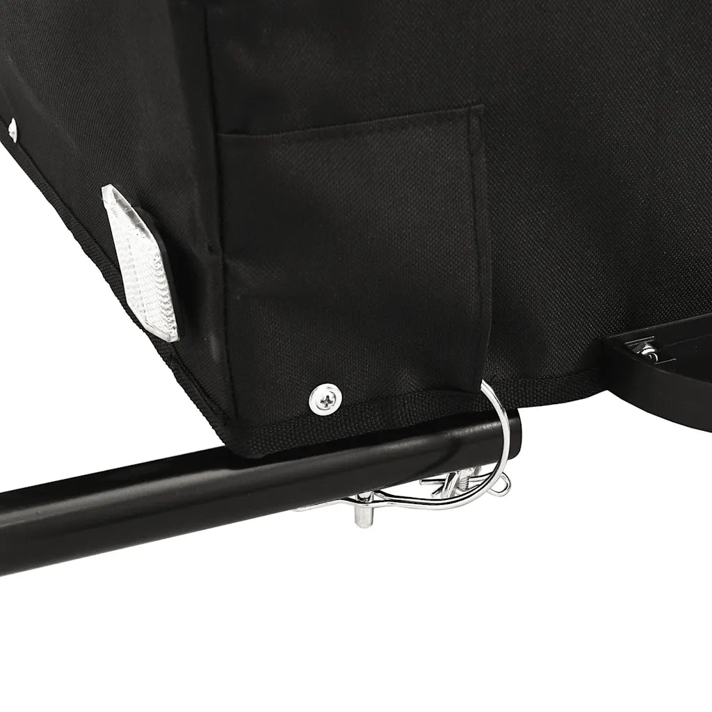 Rimorchio da Bici Nero e Grigio 30 kg in Ferro 94098