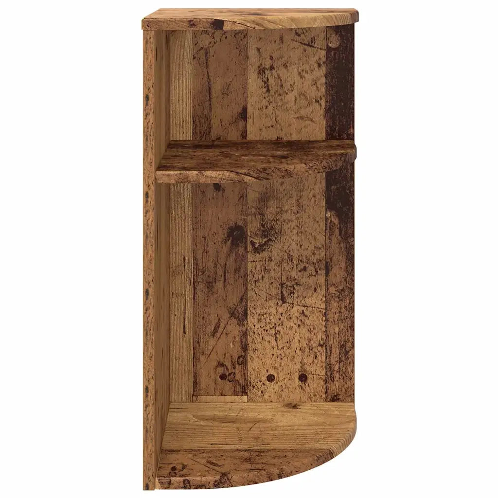 Tavolino | Tavolo laterale Legno vecchio 29,6 x 29,6 x 60 cm Legno multistrato
