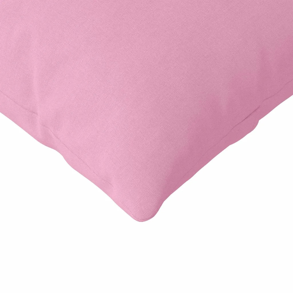 Cuscini da Divano 2 pz | Cuscini per sedie Rosa 120 x 40 cm Tessuto