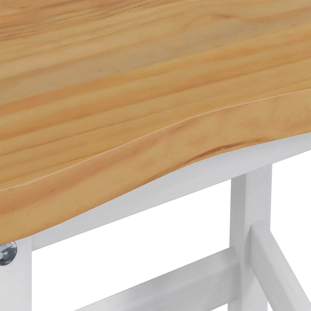 VidaXL Sgabello da Bar Alto EKAI 2 pcs Bianco 40 x 29 x 63 cm 42037016