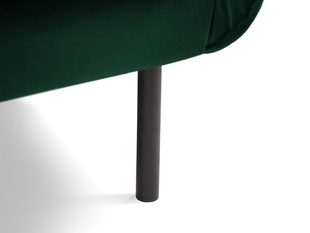 Cosmopolitan Design - Poltrona "Vienna" in velluto verde bottiglia 