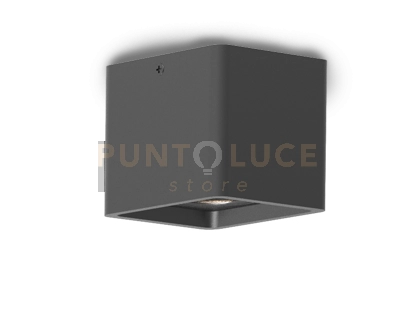 POKER-N Lampada a soffitto nero opaco attacco GU10