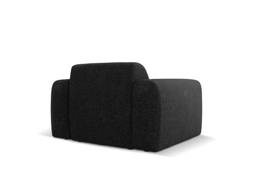 Cosmopolitan Design - Poltrona "Nolio" 2 posti in ciniglia nero 