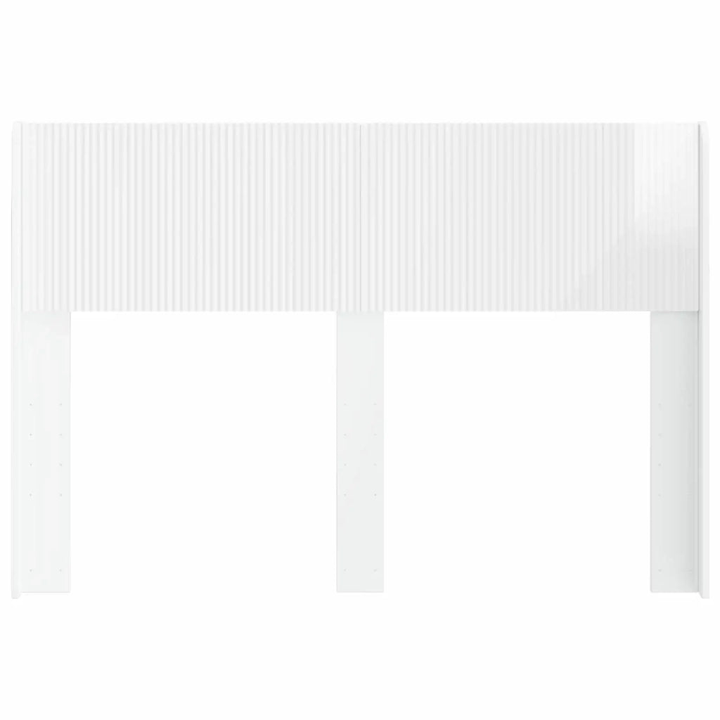 Testiera Letto Bianco Lucido Legno ingegnerizzato 889679